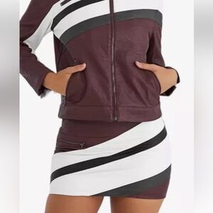 NWT MISTRESS ROCKS by HOUSE OF CB - VEGAN LEATHER BIKER SKIRT- small